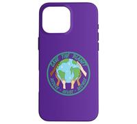 Save the Planet Recycle Earth Day Ambientale Mani Verde Custodia per iPhone 16 Pro Max