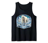Save The Polar Bears Lover Earth Day Ambiente Ecologia Fan Canotta