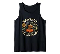 Save The Pollinators Bee Wildflower Retro Canotta
