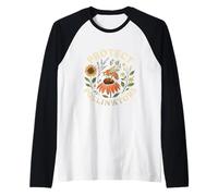 Save The Pollinators Bee Wildflower Retro Maglia con Maniche Raglan