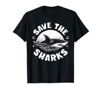 Save The Sharks Shark Conservation Shark Amante Maglietta
