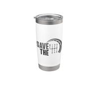 Save The Stick - Trasmissione manuale a tre pedali, per amanti dell'auto Bicchiere termico in acciaio inox doppia parete