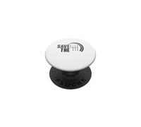 Save The Stick - Trasmissione manuale a tre pedali, per amanti dell'auto PopSockets PopGrip Adesivo