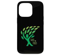 Save the Trees Earth Day - Foglie fluenti nel vento Custodia per iPhone 13 Pro