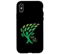 Save the Trees Earth Day - Foglie fluenti nel vento Custodia per iPhone X/XS