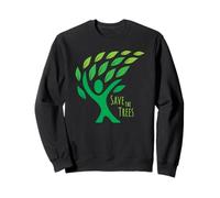 Save The Trees Earth Day - Foglie fluenti nel Vento Felpa