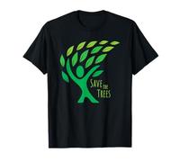 Save The Trees Earth Day - Foglie fluenti nel Vento Maglietta