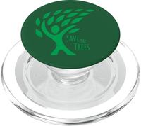 Save the Trees Earth Day - Foglie fluenti nel vento PopSockets PopGrip per MagSafe