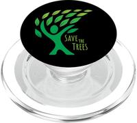 Save the Trees Earth Day - Foglie fluenti nel vento PopSockets PopGrip per MagSafe