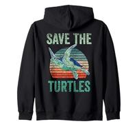 Save The Turtles Animal - Tartarughe, Amante degli Animali Felpa con Cappuccio