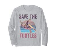 Save The Turtles Animal - Tartarughe, Amante degli Animali Maglia a Manica