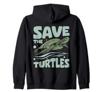 Save The Turtles Sea Turtle Conservation Felpa con Cappuccio