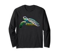 Save The Turtles Tartaruga Marina Verde Maglia a Manica