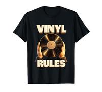 Save The Vinyl Rules Schallplatten DJ Turntablism Maglietta