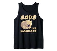 Save The Wombats Australia Animali Fuoco Canotta