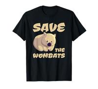 Save The Wombats Australia Animali Fuoco Maglietta