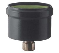 Scarico condensa per stufe a pellet nero opaco con manicotto ottone - ø cm.8, mm