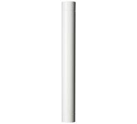 Save TUBO PER STUFA A LEGNA PORCELLANATO CLASSIC Col. Bianco Ø cm. 15x 50