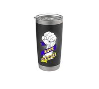 Save Ukraine - Stop Russia - Stop alla guerra in Ucraina Bicchiere termico in acciaio inox doppia parete