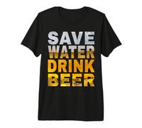 Save Water Drink Beer Spring Break Addio al Celibato Maglietta Premium