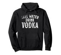 Save Water Drink Vodka T-shirt Alcol Regali Bartender Tee Felpa con Cappuccio