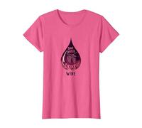 Save Water Drink Wine: Witty Wine Lover's Art Maglietta, Donna, Rosa mélange, XXL