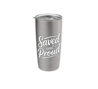 Saved And Proud Bicchiere termico in acciaio inox doppia parete