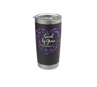 Saved By Grace Bible Verse Ephesians 2:8 Christian Scripture Bicchiere termico in acciaio inox doppia parete