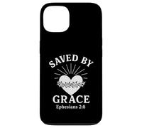 Saved By Grace Efesini 2:8 Corona di Spine Cristiana Custodia per iPhone 13