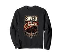 Saved By Grace Ephesans 2:8 Christian Redemption Design Felpa
