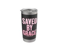 Saved By Grace Ephesans 2:8 Versetto della Bibbia Cristiana Bicchiere termico in acciaio inox doppia parete