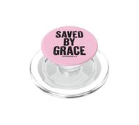 Saved By Grace Ephesans 2:8 Versetto della Bibbia Cristiana PopSockets PopGrip per MagSafe