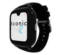 SaveFamily Iconic Plus 2 - Smartwatch per Bambini con GPS, Videochiamata, IA, Pulsante SOS, Modalità College, WhatsApp, Spotify, Misuratore di Temperatura, Cinturini Intercambiabili - Colore Nero