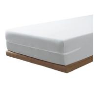 Savel-Coprimaterasso in Spugna Elasticizzata 100% Microfibra Extra-Morbida e biestensibile. Colore: Bianco. 60x120 cm