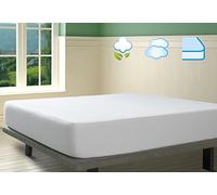 Savel - Proteggi-materasso | Cotone | Pile Sanforizzato Antiacciaccatura | 160x200cm Bianco
