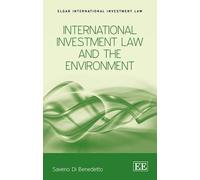 Saverio Di Bened International Investment Law and the Environ (Copertina rigida)