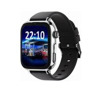 SaveFamily SaveWatch Plus 2 - Smartwatch per Bambini con GPS, Fotocamera da 8 MP, WhatsApp Sicuro… - Quadrante Argento e Cinturino in Silicone Nero