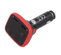 SAVFMTRANSTR-10 Trasmettitore FM microSD, Presa USB-A x2 5V/2,4A Nero SAVIO