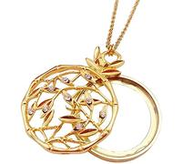 SaVgu Collana con lente d'ingrandimento 5X in vetro, perfetta per leggere, gioielleria, industria della manutenzione e molto altro