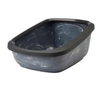 SAVIC Lettiera Aseo Jumbo Marble 67,5x48,5cm Grigio/Bianco Extra Grande