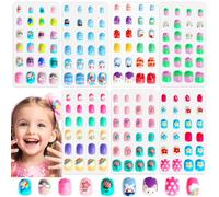 SAVILAND 168PCS Unghie per Bambini: 7 Confezioni Sguardi Sempre Cambiati Bambini Premere sulle Unghie Bambino Carino Unghie Finte Per 8-12 Anno per Ragazze Bambini Regalo