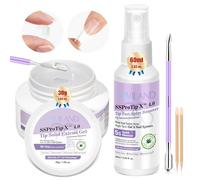 SAVILAND 30g Colla per Unghie Solido e 60ml Spray Rimuovi Colla Set, Nail Glue Gel Extra Forte da 30 Giorni per Unghie a Pressione Rimuovi Colla per Unghie Finte 5s Rimozione Rapida