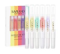 Saviland 6 Olio Cuticole Unghie Penna: Olio Per Cuticole Unghie, Ingrediente Naturale Fruttato Cuticle Oil Pen Per Prevenire Screpolature E Secchezza Delle Unghie