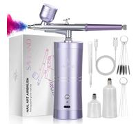 SAVILAND Aerografo per unghie: 25 PSI Ricaricabile Nail Airbrush Macchina 3 Modalità Ad Alta Pressione Kit Aerografo Senza Fili con Compressore 0.3mm Nano Ugello Aerografo Vernice Aerografo Trucco per