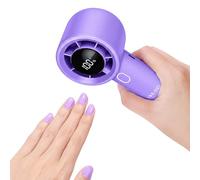 SAVILAND Asciugatrice per unghie Quick Dry: asciuga unghie portatile per smalti normali con forte flusso d'aria, sensore automatico caldo e fresco, senza batteria, per casa e salone, 2,5 W