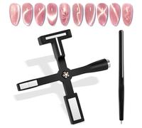 Saviland Cateye Magnete 5 in 1 Multi funzione occhi di gatto con custodia protettiva in silicone per smalto magnetico, forte aspirazione occhi di gatto, strumento magnetico per occhi di gatto