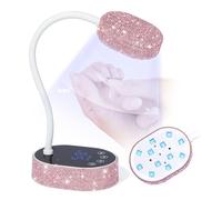 SAVILAND Mini lampada UV per unghie con sensore auto intelligente e display LCD, girevole da 36 W USB LED Gel Mini lampada per unghie in gel con 3 modalità, piccolo essiccatore portatile adatto per