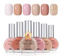SAVILAND Set di Smalti per Principianti: 6 Colori Smalto per Unghie ad Asciugatura Rapida Smalto Rosa Non Gel per Unghie delle Dita Unghie dei Piedi