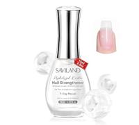 SAVILAND Smalto Rinforzante Unghie, Riparazione per 7 Giorni Rinforzante Unghie per Danneggiate, Crescita Unghies Deboli e Sottili 15ML Trasparente, Ripara e Dona Nutrizione Unghies
