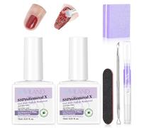 SAVILAND SSPro X Speed Gel solvente per unghie, 2 pezzi Gel Remover rimozione rapida in 2 minuti Castor Olio Ve Gel per la rimozione delle unghie acriliche con strumenti per la rimozione completa